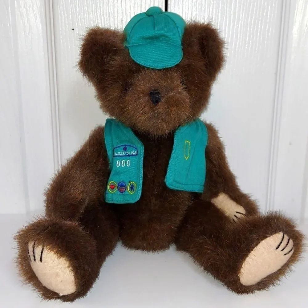Vintage Mary Meyer Girl Scouts 12" Plush Bear Stuffed Animal